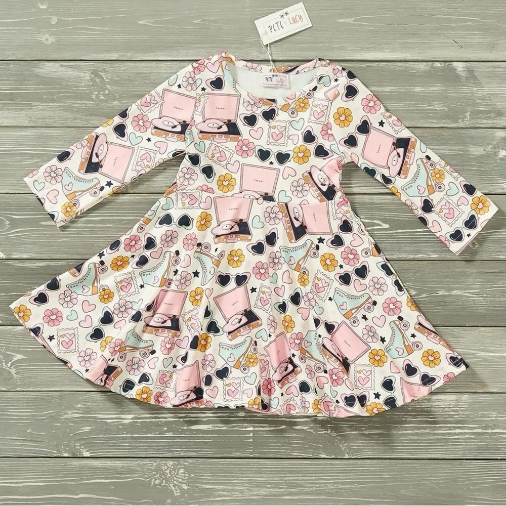 Pete and Lucy Retro Lovin Toddler Girl Dress Size‎ 2T